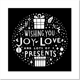 Wishing You Joy Love And Lots Of Presents Posters and Art